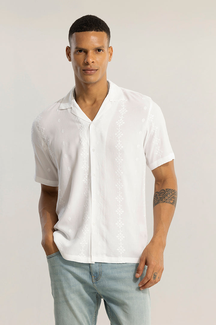 Recto White Stripe Shirt