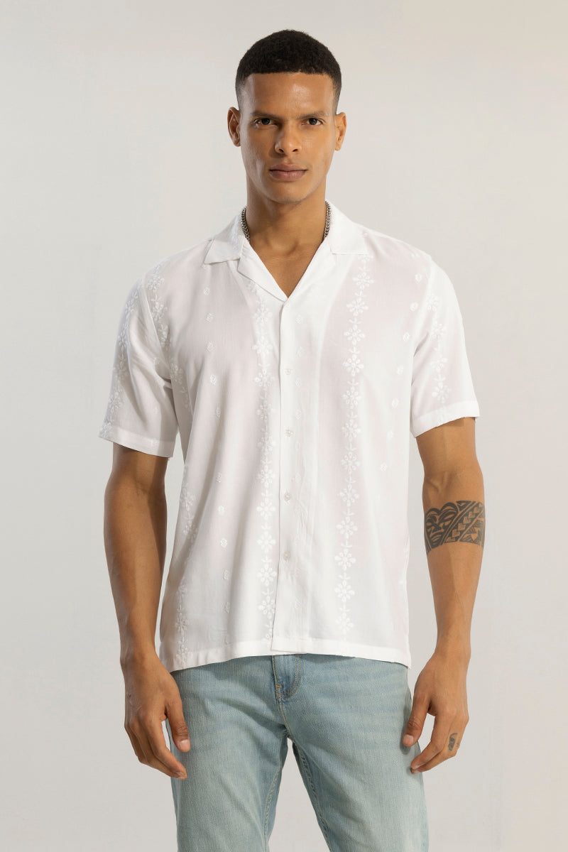 Recto White Stripe Shirt