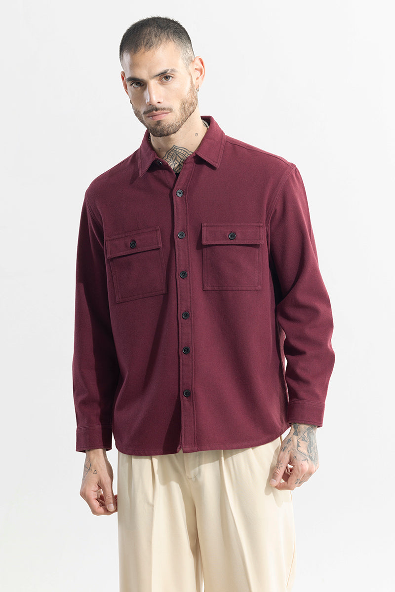 Clyster Maroon Overshirt