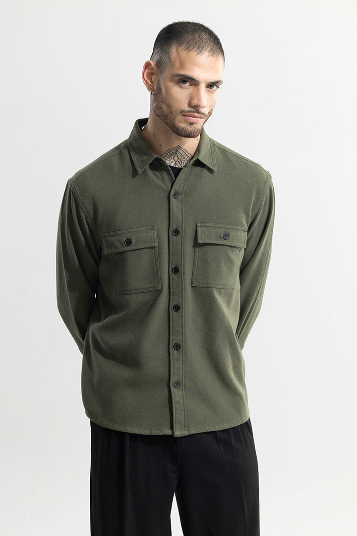 Clyster Olive Overshirt