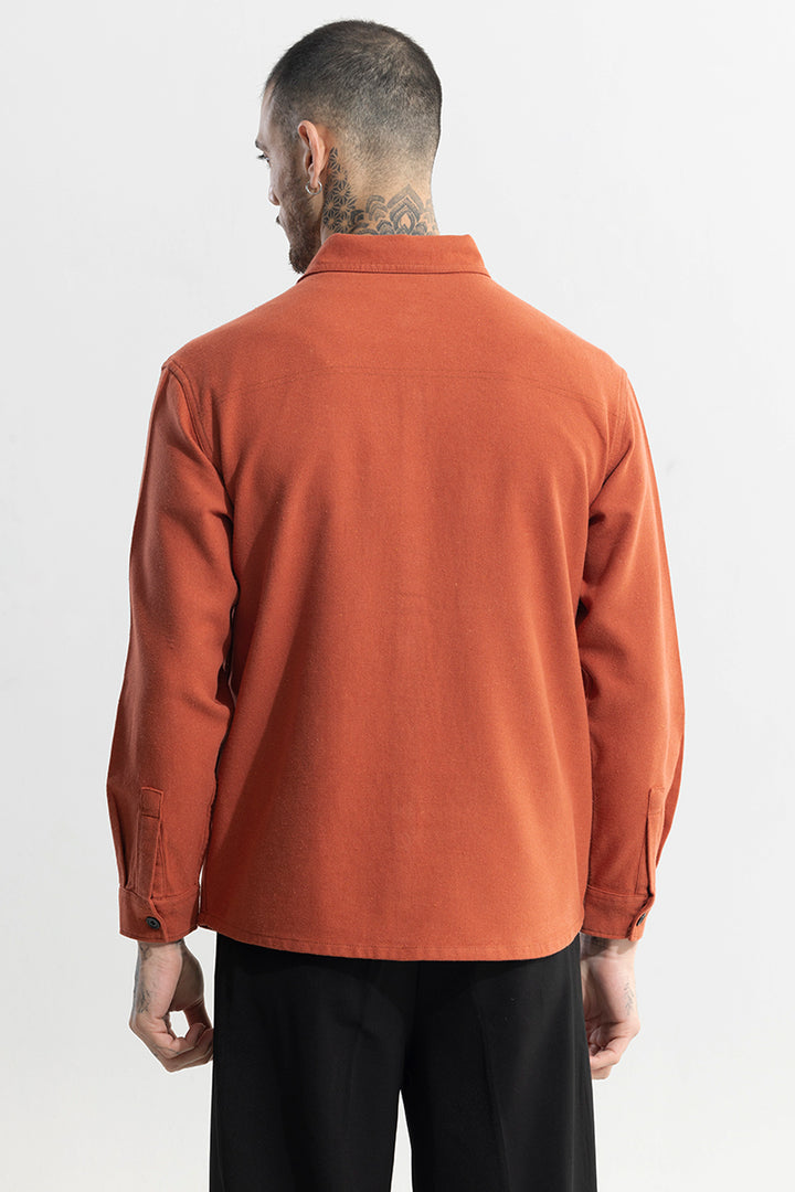 Overflap Orange Overshirt