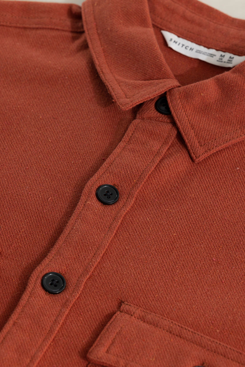 Overflap Orange Overshirt