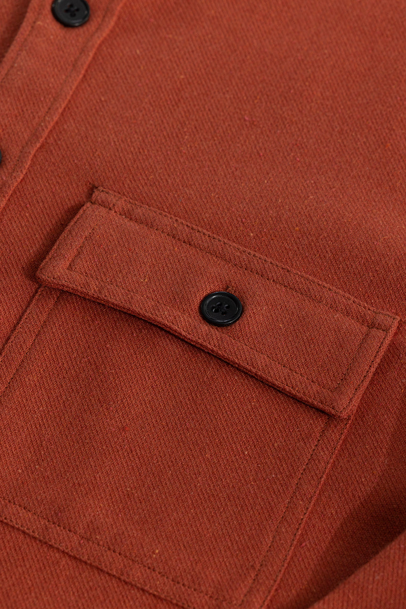 Overflap Orange Overshirt