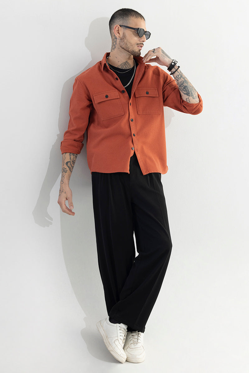 Overflap Orange Overshirt