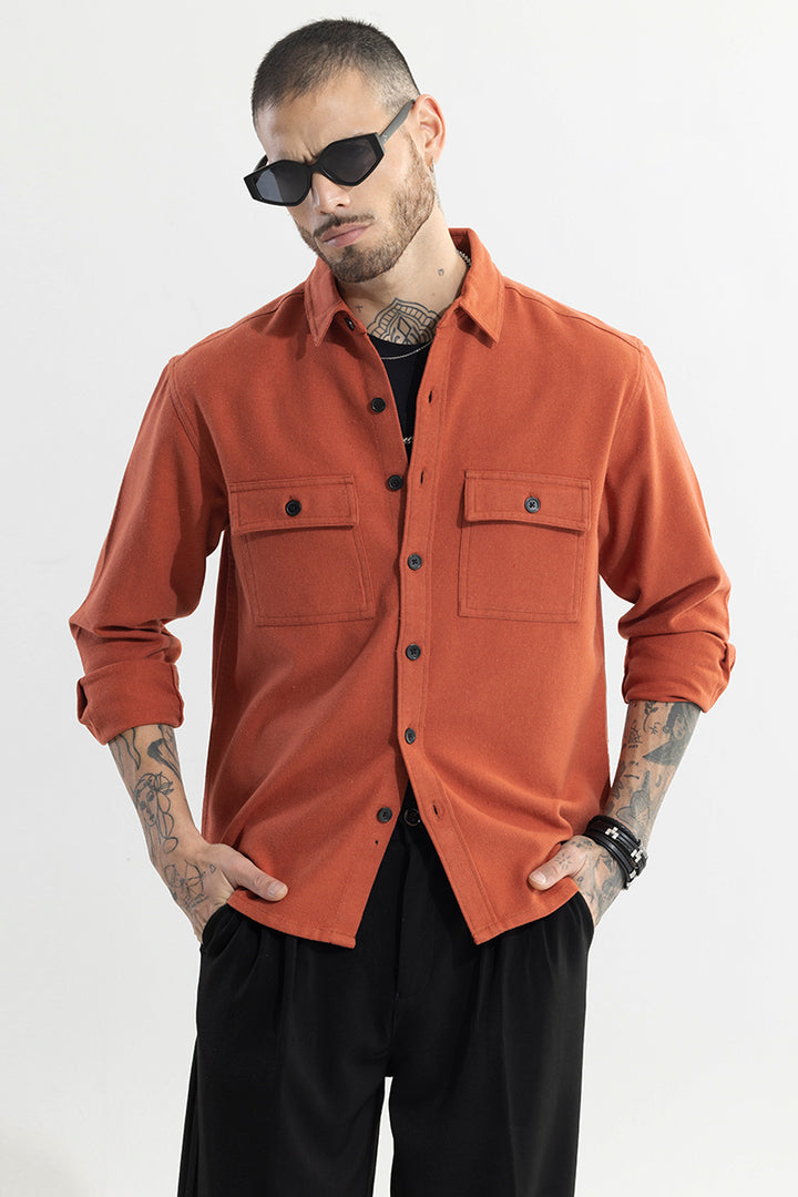 Overflap Orange Overshirt