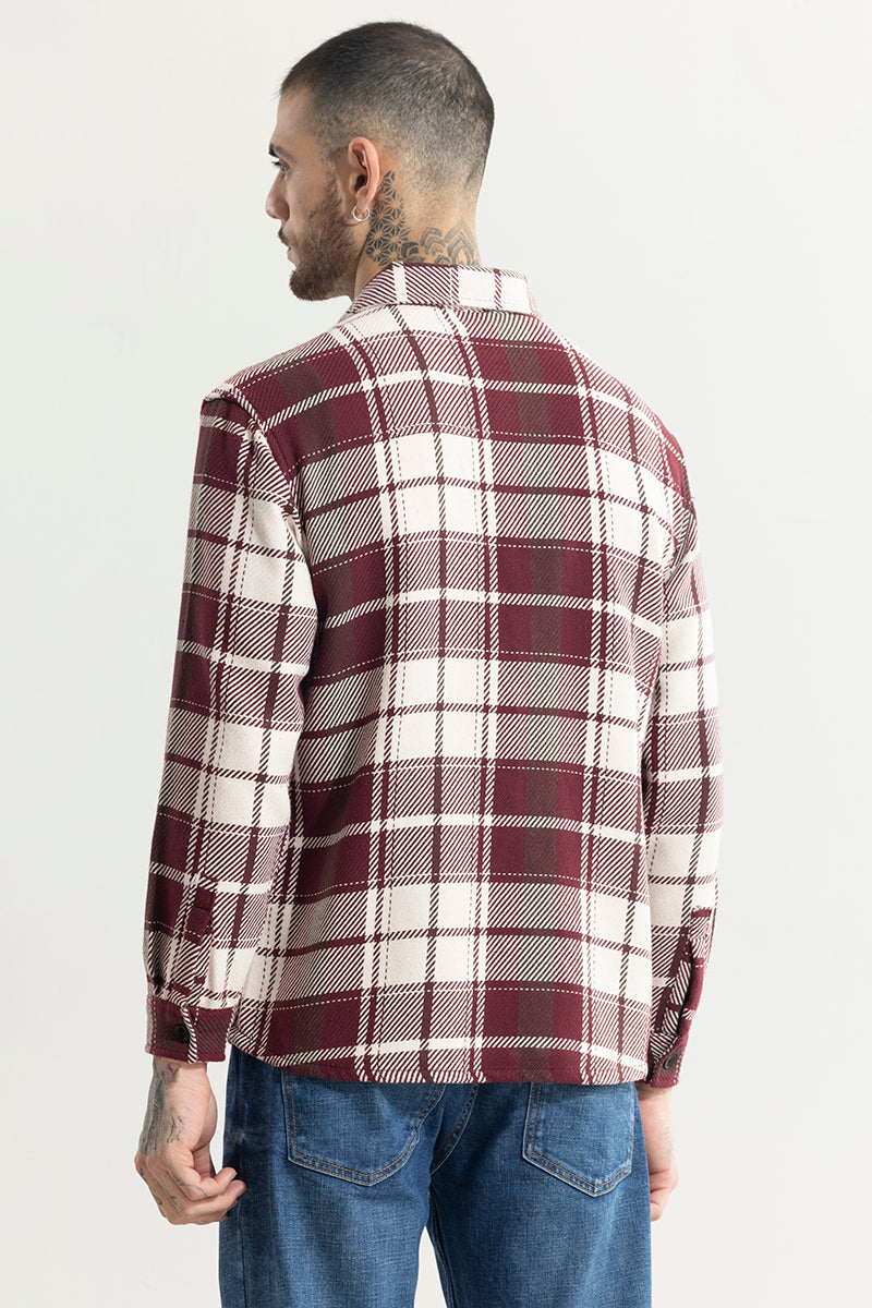 Colossal Checks Maroon Shirt