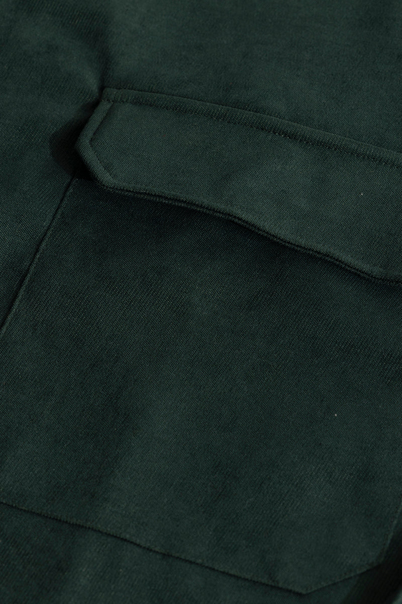 Chenille Green Overshirt