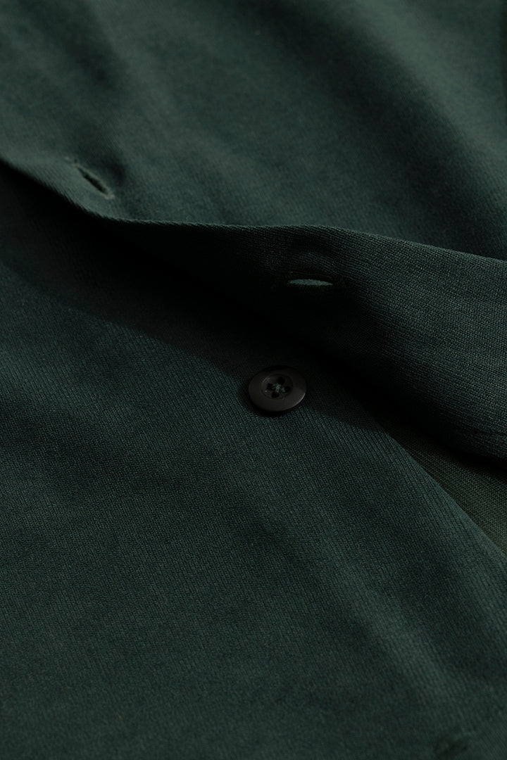 Chenille Green Overshirt