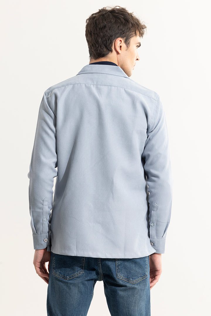 Chenille Grey Overshirt