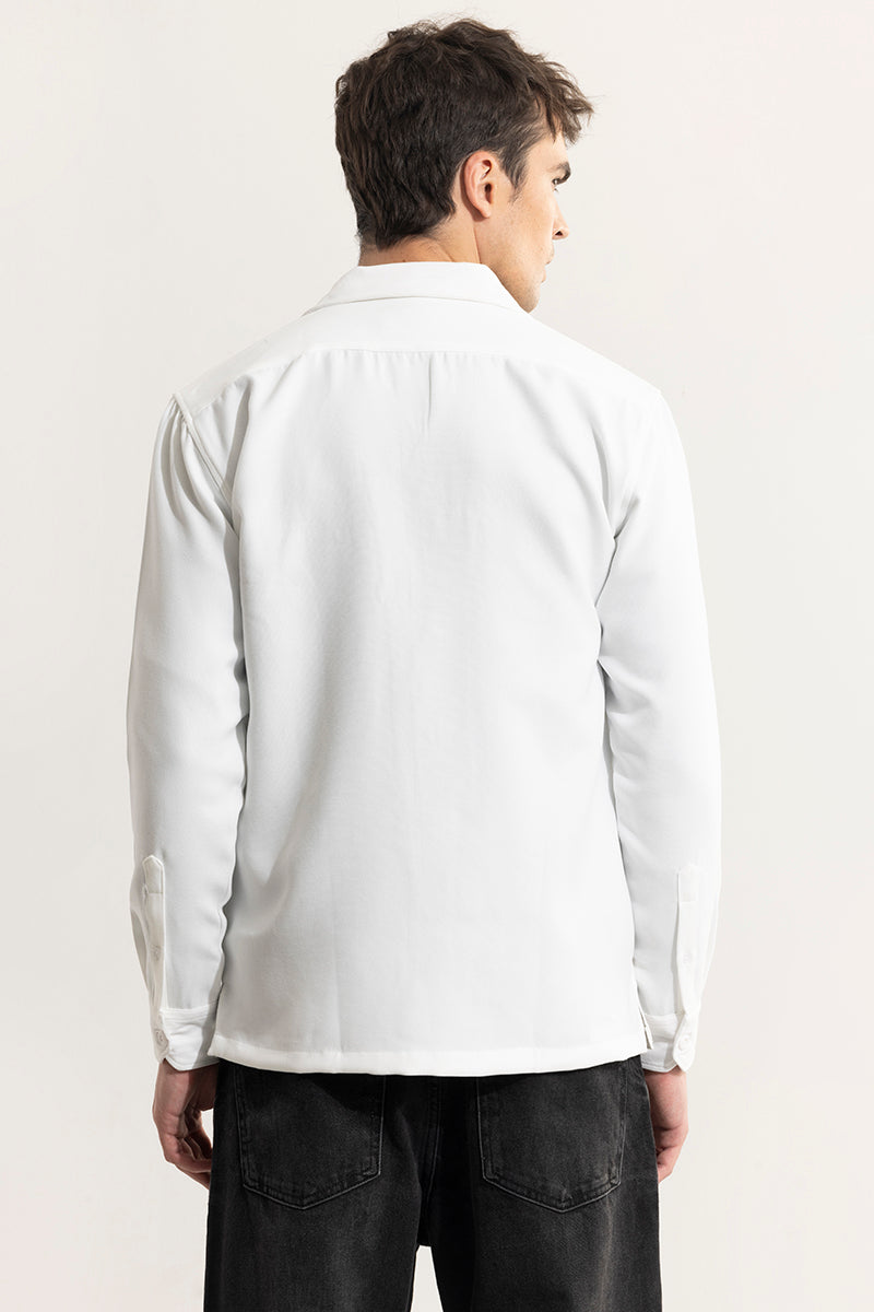 Chenille White Overshirt