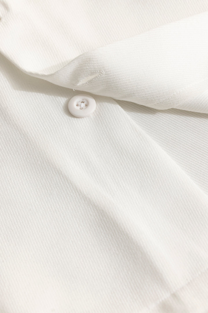 Chenille White Overshirt