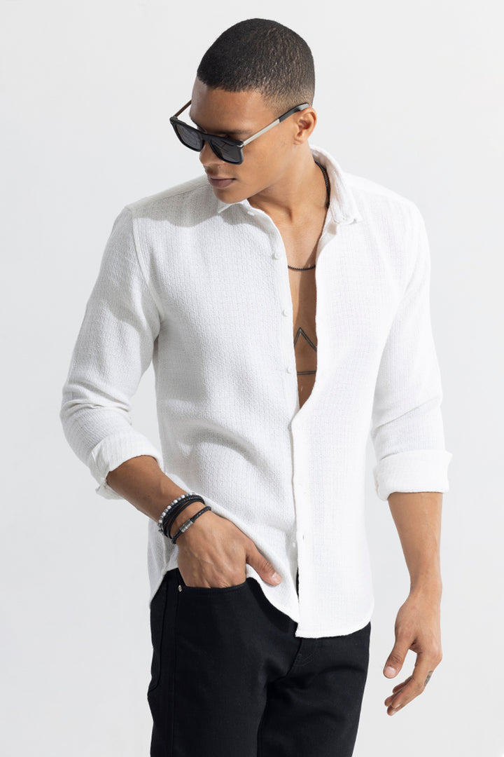 RelaxKnit White Shirt