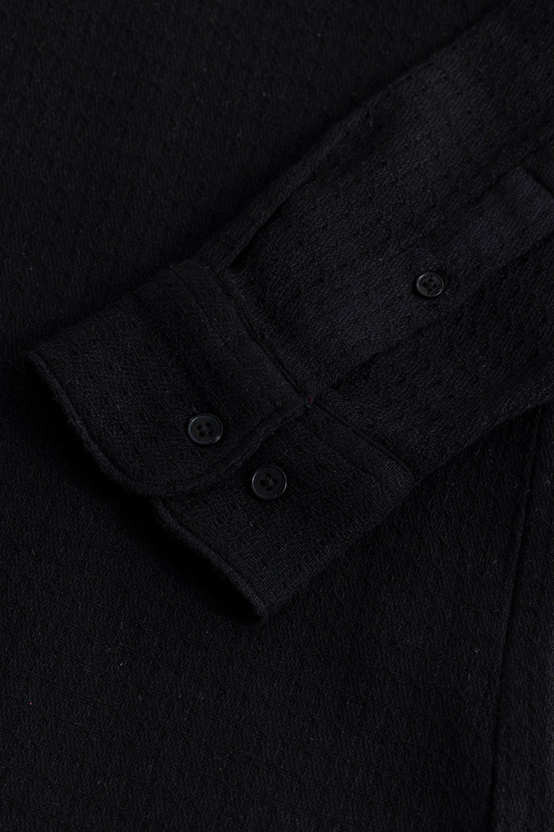 RelaxKnit Black Shirt