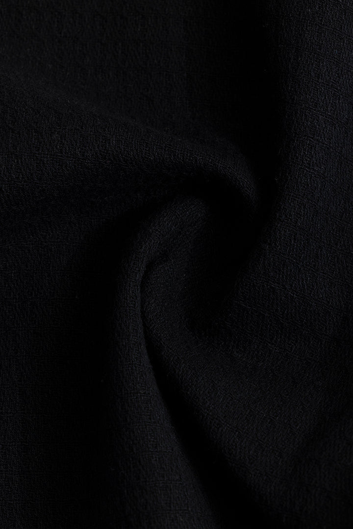 RelaxKnit Black Shirt