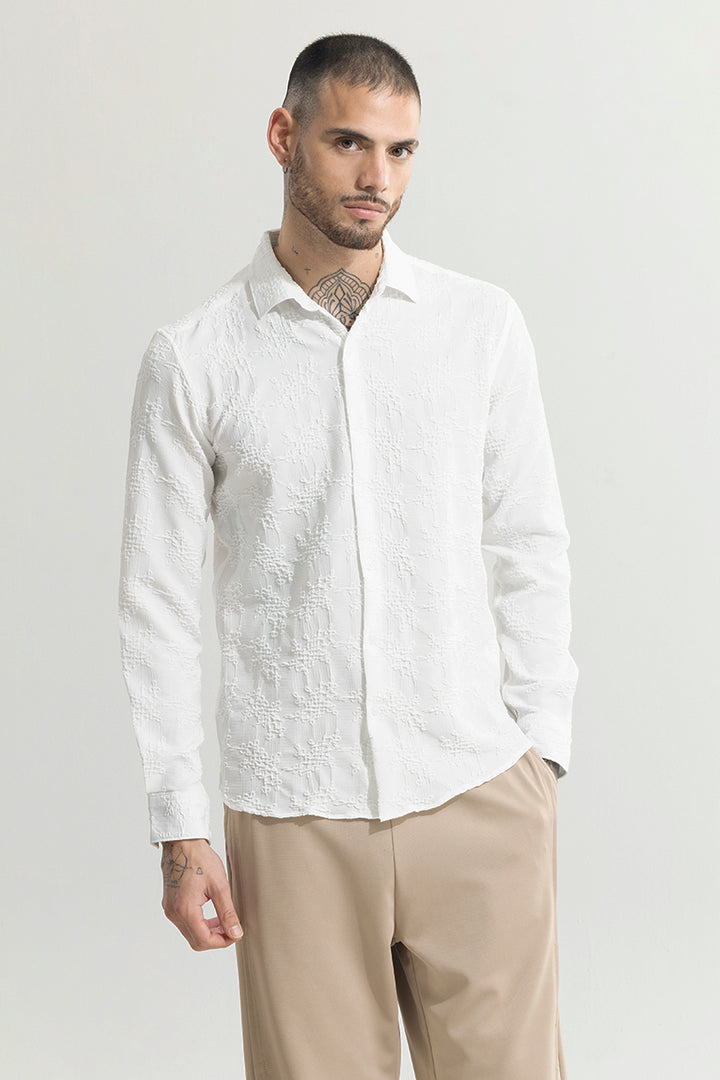 Buy Men's Quilon White Shirt Online | SNITCH