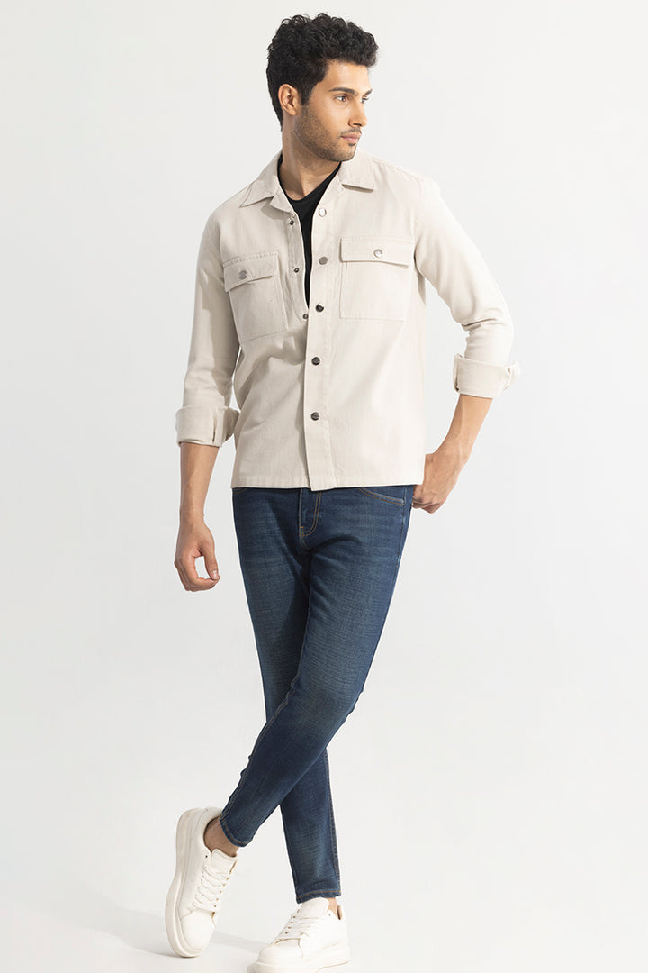 EasySnap Cream Shirt