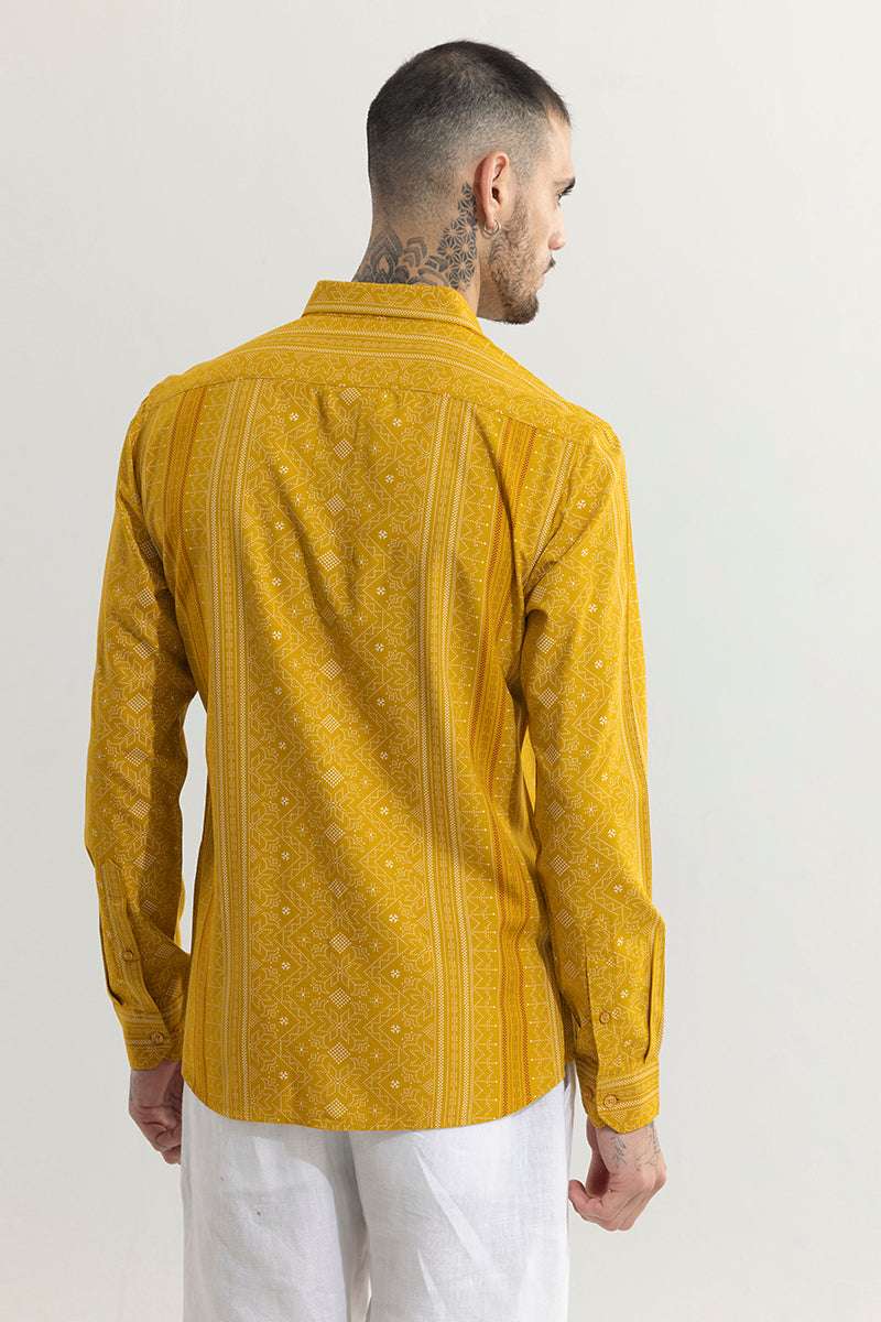 Tribal Artistry Mustard Shirt