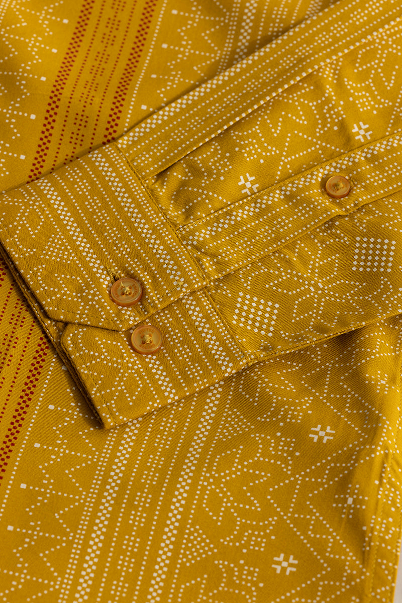 Tribal Artistry Mustard Shirt