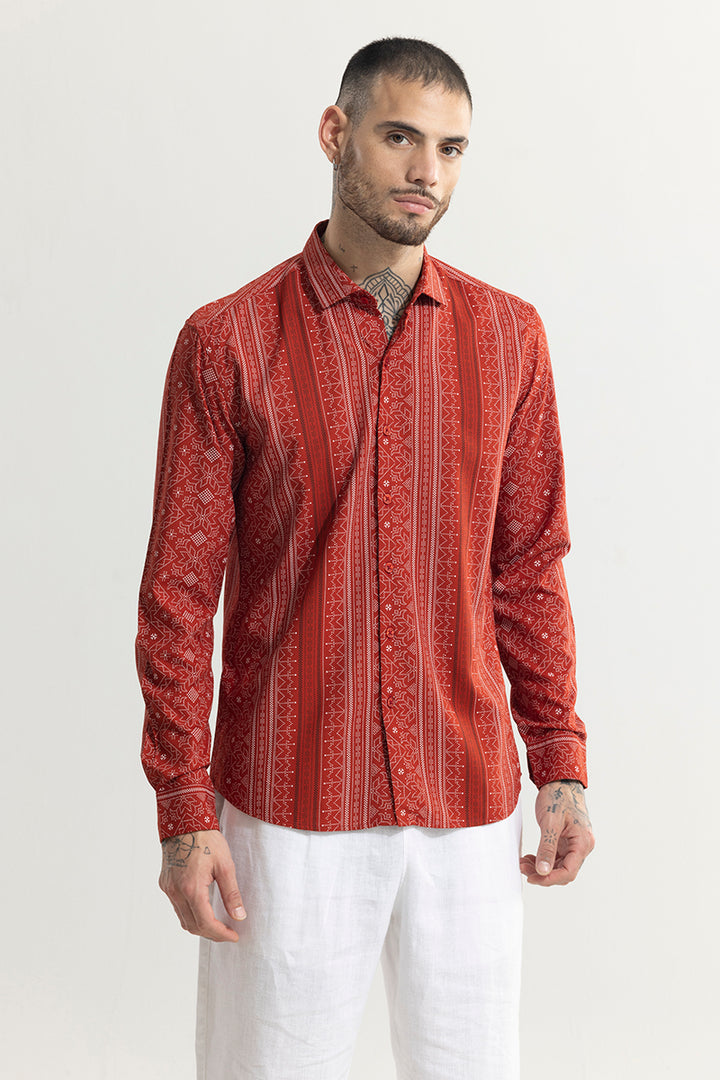 Tribal Artistry Red Shirt