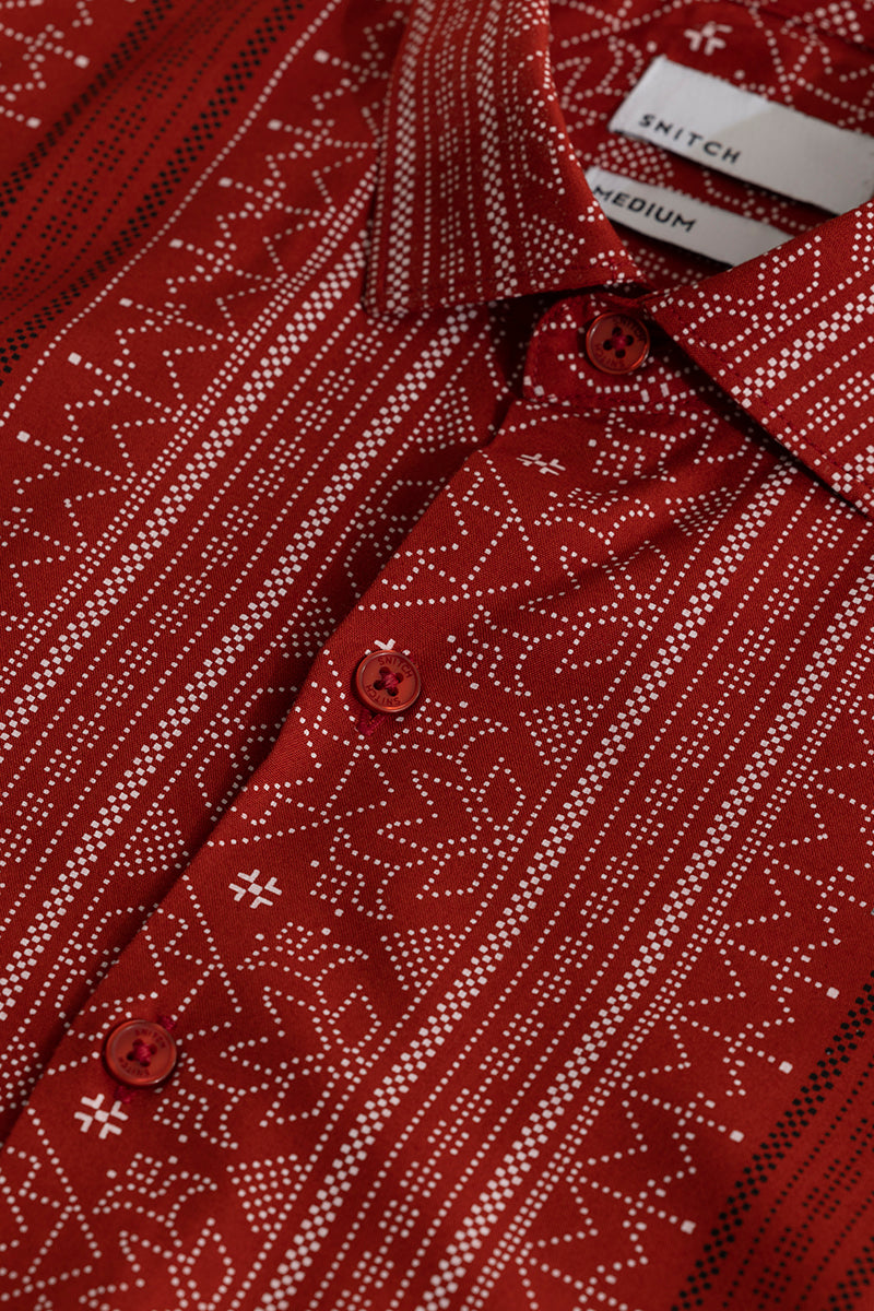 Tribal Artistry Red Shirt