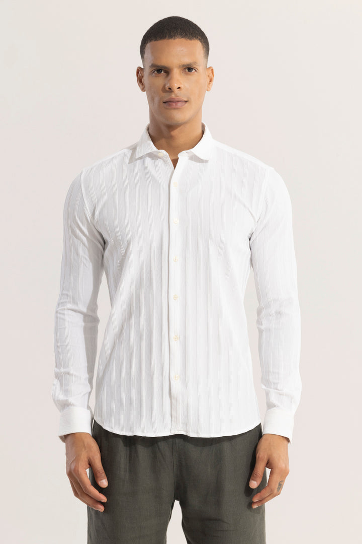 Quadbar White Shirt