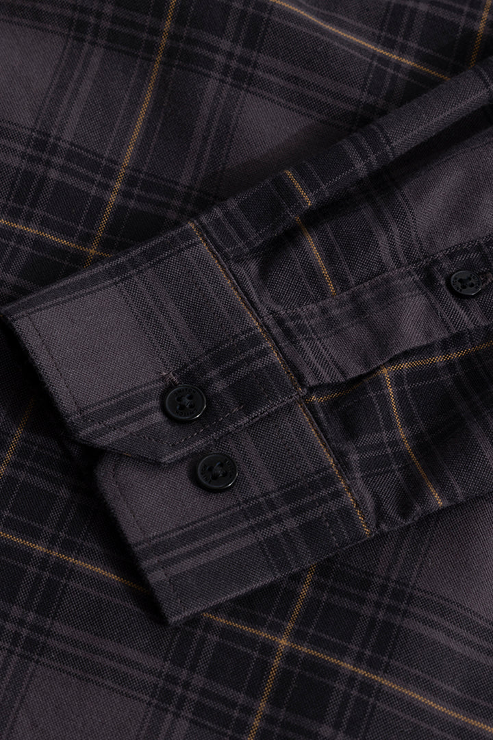 Tartan Twist Ash Grey Checks Shirt