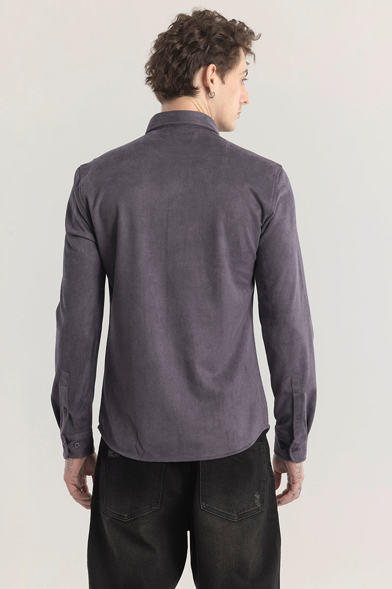 Sleek Twill Grey Shirt