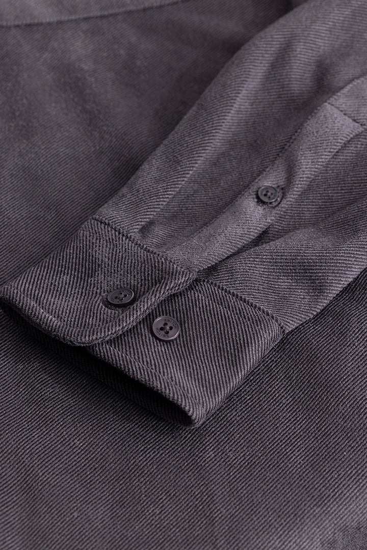 Sleek Twill Grey Shirt