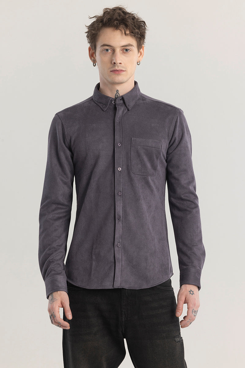 Sleek Twill Grey Shirt