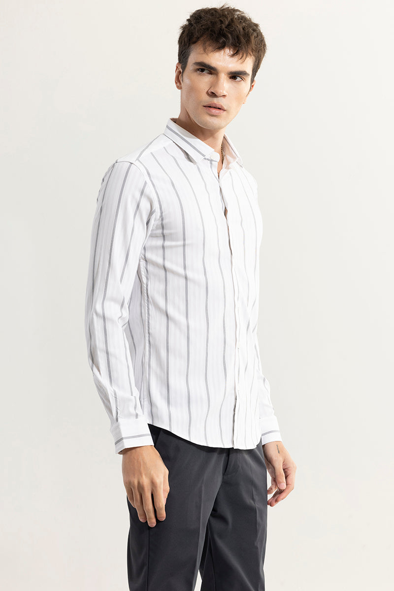 Line-Age White Giza Cotton Shirt