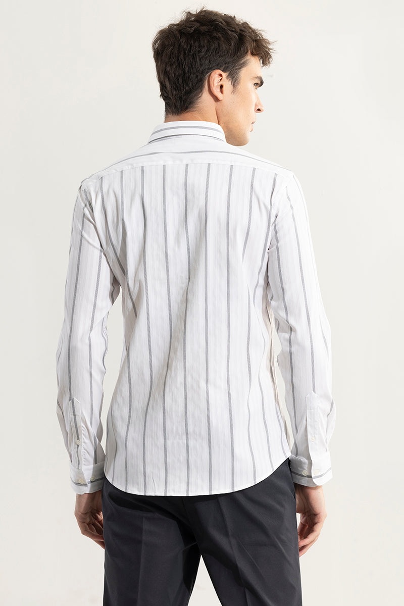 Line-Age White Giza Cotton Shirt