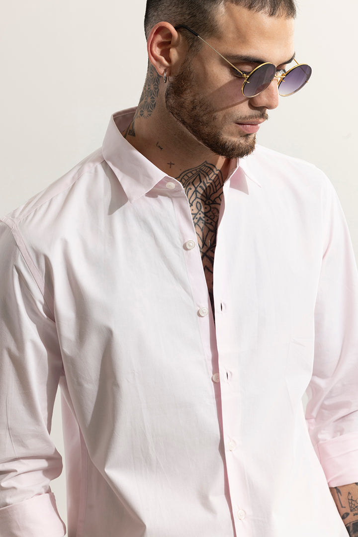 Elegant Monotone Pink Shirt