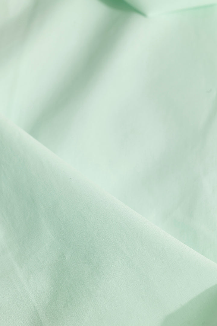 Elegant Monotone Mint Green Shirt