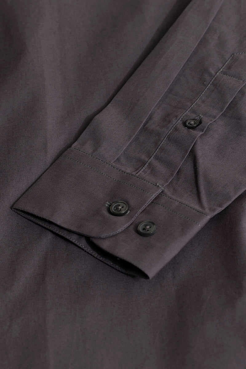 Elegant Monotone Dark Grey Shirt