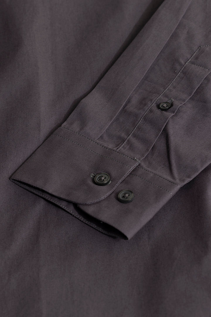 Elegant Monotone Dark Grey Shirt