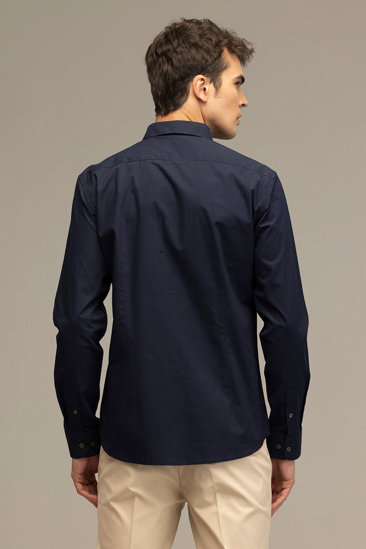 Elegant Monotone Navy Shirt