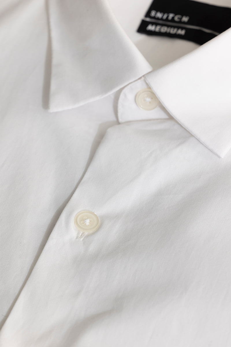 Elegant Monotone White Shirt