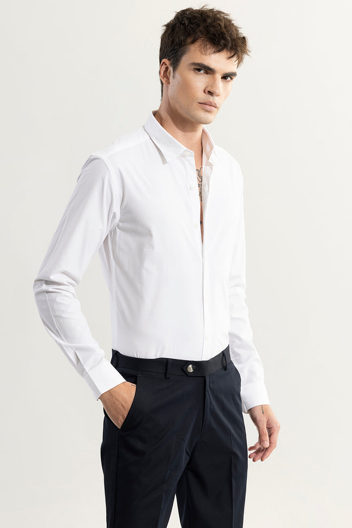 Elegant Monotone White Shirt