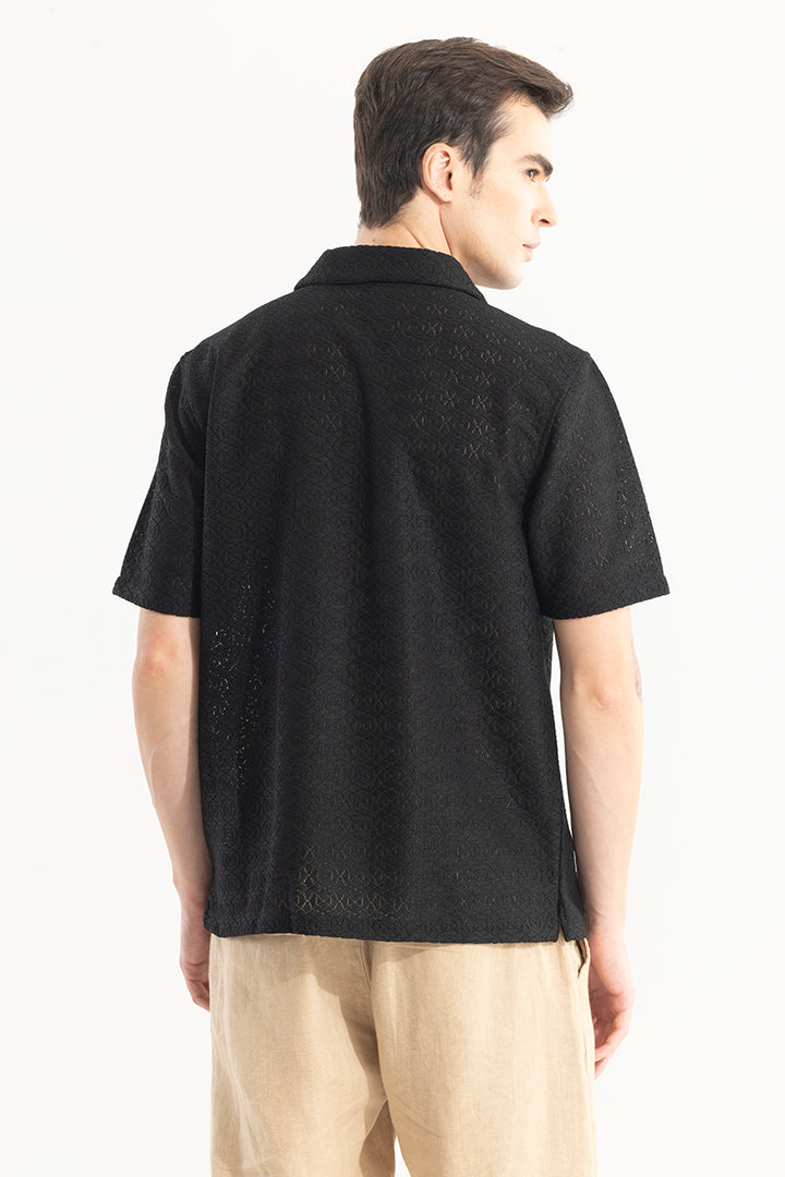 Cosmic Circle Black Hakoba Shirt