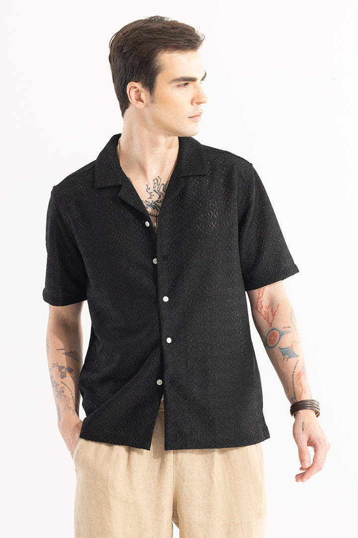 Cosmic Circle Black Hakoba Shirt