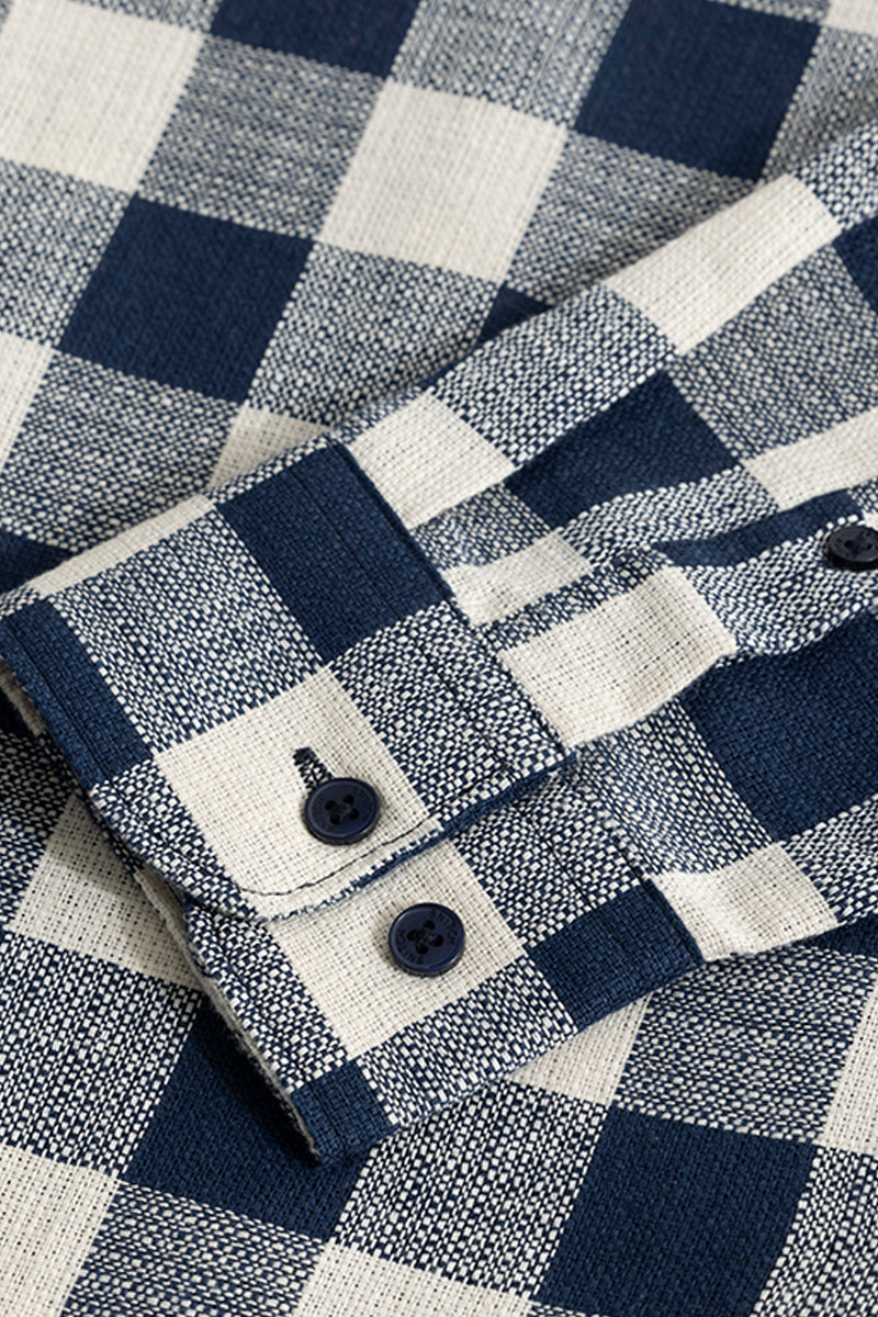 Chess Square Navy Checks Shirt