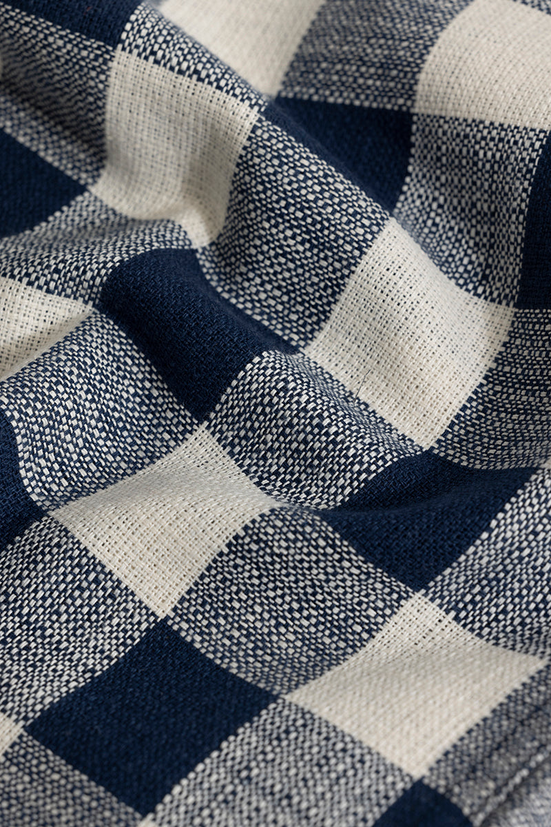 Chess Square Navy Checks Shirt