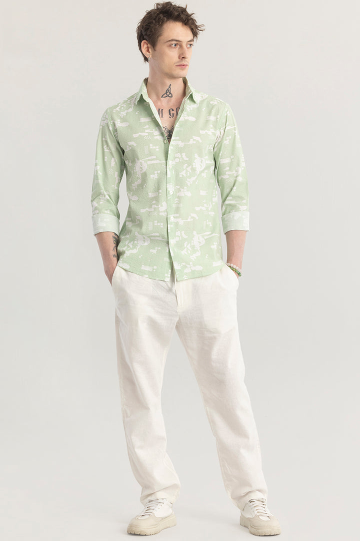 Pixelique Green Shirt