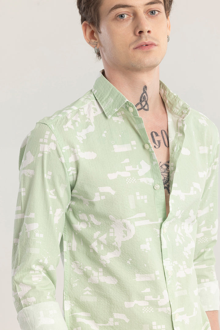 Pixelique Green Shirt