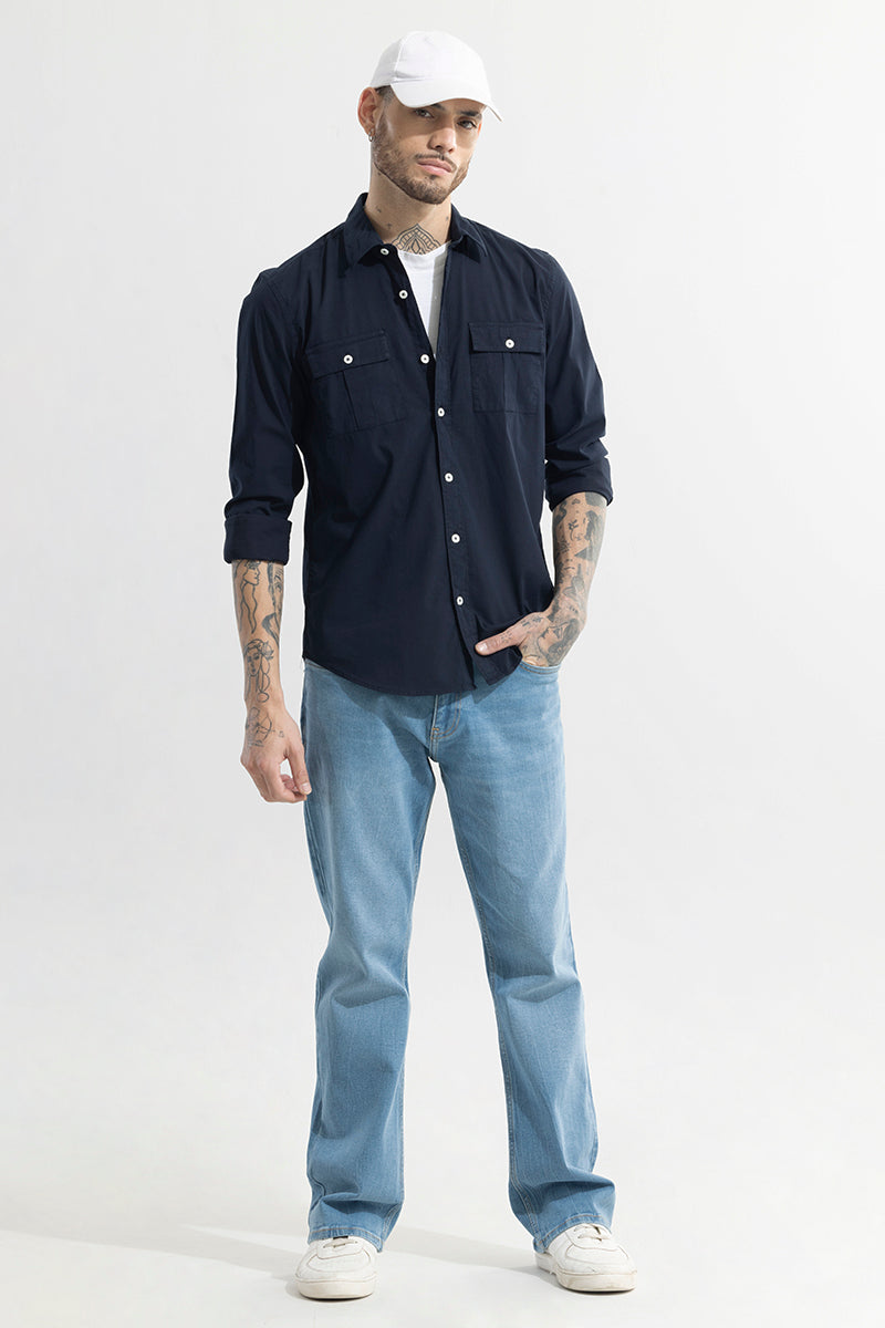 Duple Pocket Navy Shirt