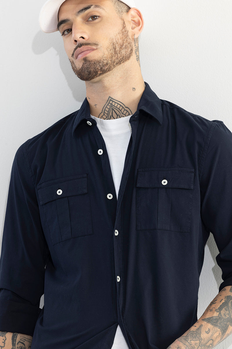 Duple Pocket Navy Shirt