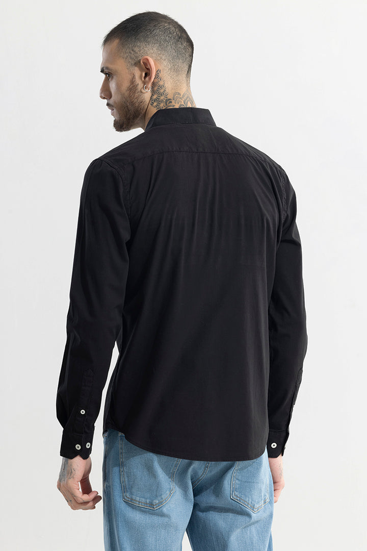 Duple Pocket Black Shirt