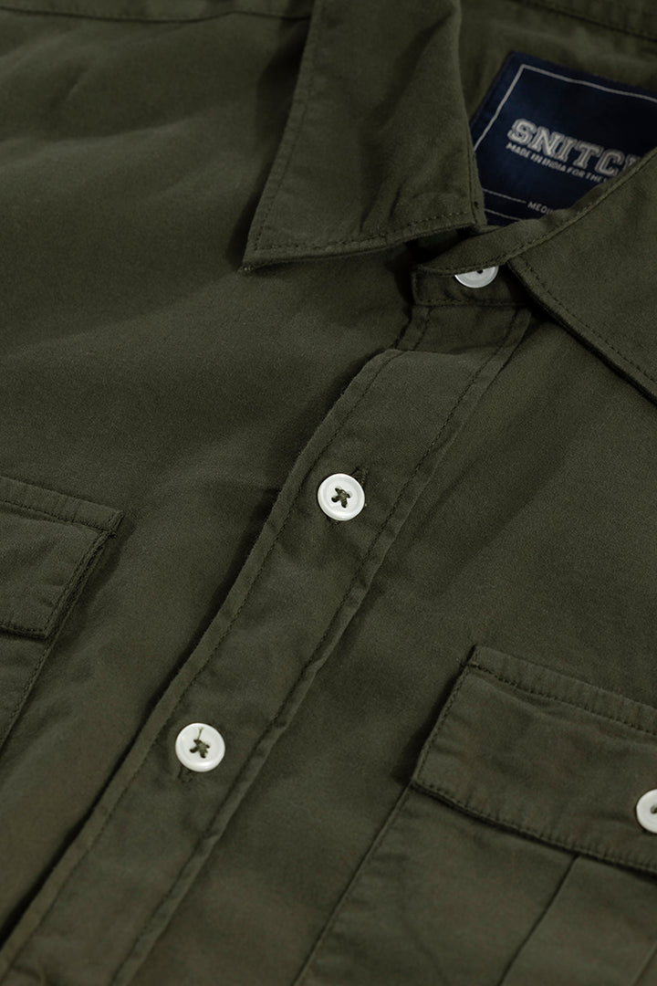 Duple Pocket Olive Shirt