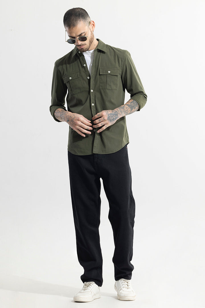 Duple Pocket Olive Shirt