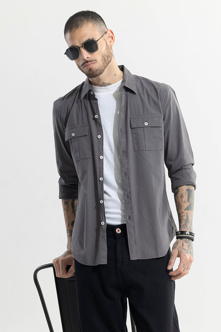 Duple Pocket Grey Shirt